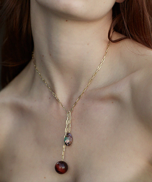 Artemisia knot necklace