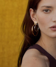 Load image into Gallery viewer, Boudicca Large Gold Hoops