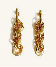 Load image into Gallery viewer, Catena Gold Chain Earrings