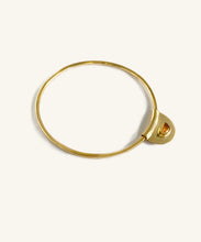 Load image into Gallery viewer, Citrine Mezza Luna Slider Bangle