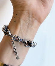 Load image into Gallery viewer, Catena Chunky Silver Bracelet