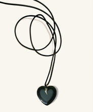 Load image into Gallery viewer, “Heart of Glass” Obsidian Heart Necklace