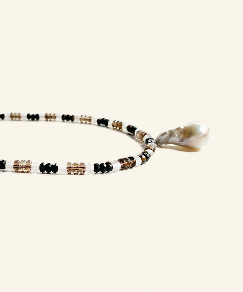 Boudicca Necklace with Baroque Pearl
