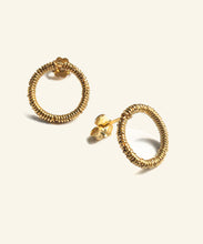 Load image into Gallery viewer, Eir Gold Loop earrings