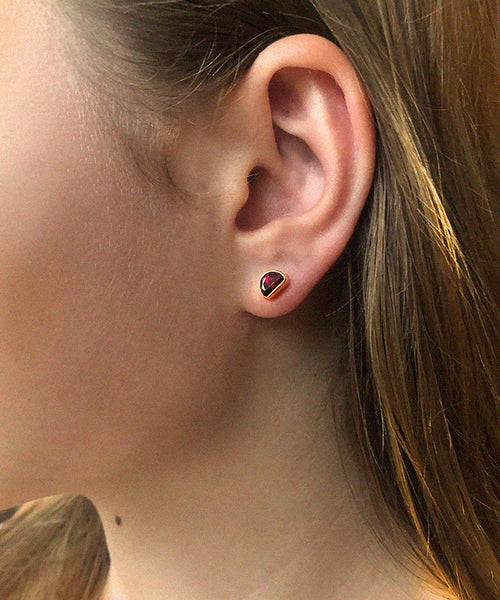 Pome Half Moon Studs