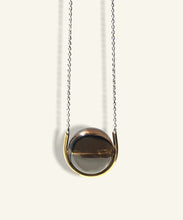 Load image into Gallery viewer, Pele Smokey Quartz Sphere with Silver Chain