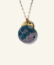 Load image into Gallery viewer, HOLD BACK THE NIGHT Ocean Jasper Medallion