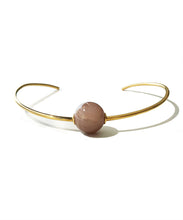 Load image into Gallery viewer, Peach Moonstone Neck Ring