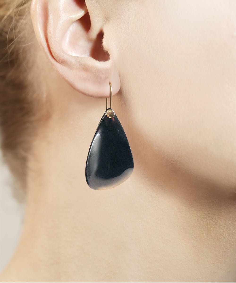 Vulcan Tears Onyx Earrings – pignastudio.com