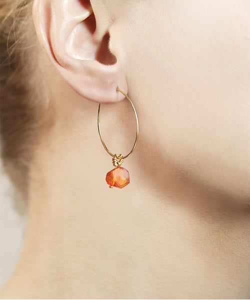 Kattegat Amber Hoops