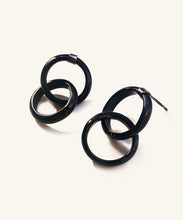 Load image into Gallery viewer, Nanuk Black Onyx Hoop Earrings