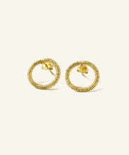 Load image into Gallery viewer, Eir Gold Loop earrings