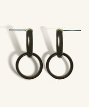 Load image into Gallery viewer, Nanuk Black Onyx Hoop Earrings