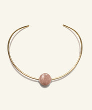 Load image into Gallery viewer, Peach Moonstone Neck Ring