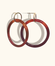Load image into Gallery viewer, Burnt Agate Hoops
