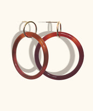 Load image into Gallery viewer, Burnt Agate Hoops