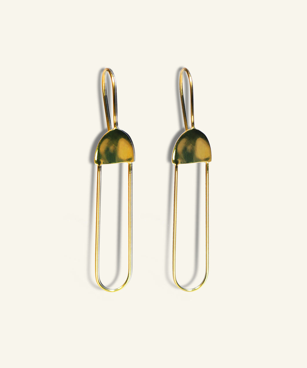 Gold Antenna Earrings