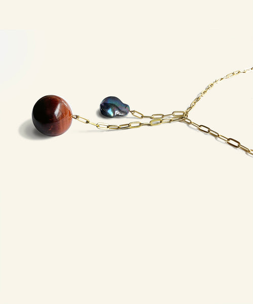 Artemisia knot necklace