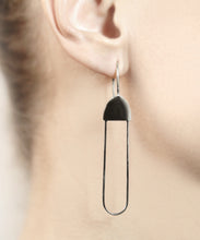 Load image into Gallery viewer, Silver Antenna Earrings
