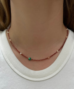 EKTA garnet necklace