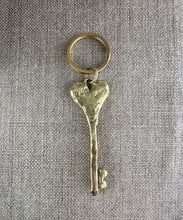 Load image into Gallery viewer, Heart Key. Brass
