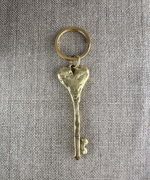 Heart Key. Brass