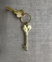 Load image into Gallery viewer, Heart Key. Brass
