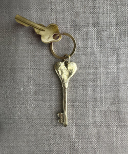 Heart Key. Brass