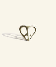 Load image into Gallery viewer, Love &amp; Peace Silver stud
