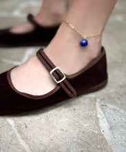Load image into Gallery viewer, Chain Lapis Lazuli anklet
