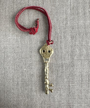 Load image into Gallery viewer, Skeleton Bag Charm. Brass
