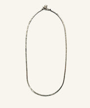 Load image into Gallery viewer, Silver faceted bead necklace
