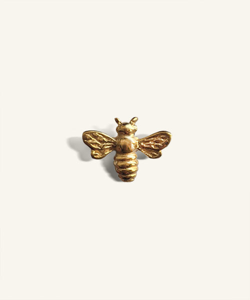 Bee gold stud