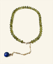 Load image into Gallery viewer, Anki green garnet chain necklace
