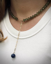 Load and play video in Gallery viewer, Anki green garnet chain necklace

