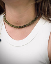 Load and play video in Gallery viewer, Anki green garnet chain necklace
