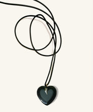 Load image into Gallery viewer, “Heart of Glass” Obsidian Heart Necklace

