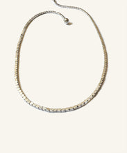 Load image into Gallery viewer, Silver faceted bead necklace
