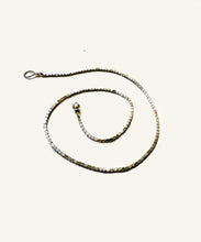 Load image into Gallery viewer, Silver faceted bead necklace
