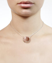 Load image into Gallery viewer, Peach moonstone necklace
