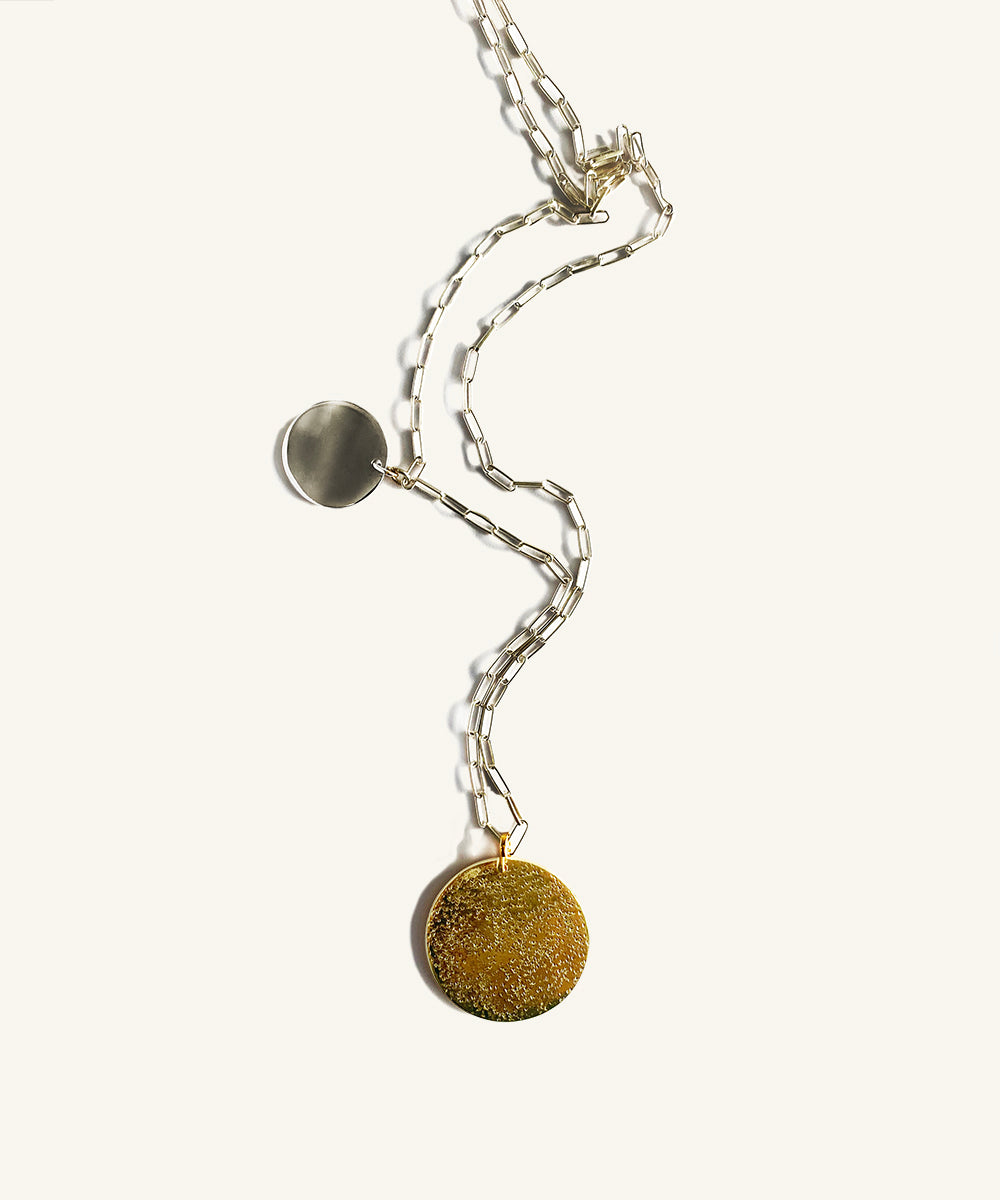 Classic Two Coin Necklace | www.sparklingjewellery.com