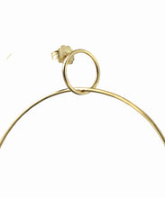 Load image into Gallery viewer, Gold Double Hoop Earrings
