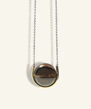 Load image into Gallery viewer, Pele Smokey Quartz Sphere with Silver Chain
