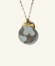 Load image into Gallery viewer, PEACE PIPE Ocean Jasper Medallion
