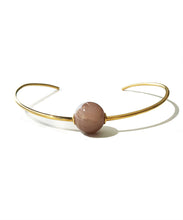 Load image into Gallery viewer, Peach Moonstone Neck Ring
