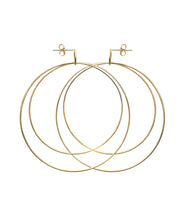 Load image into Gallery viewer, Gold Triple Hoop Earrings
