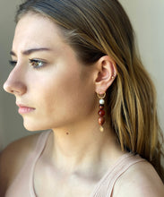 Load image into Gallery viewer, Into the fire asymmetric earrings
