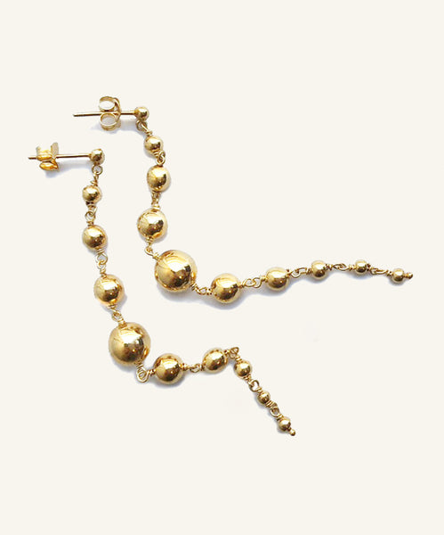 Align gold bauble earrings