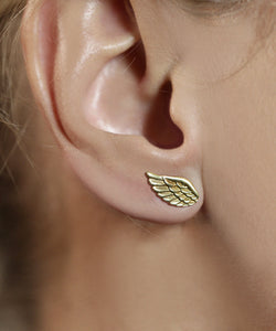 Gold Wing Earring