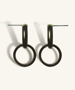 Nanuk Black Onyx Hoop Earrings